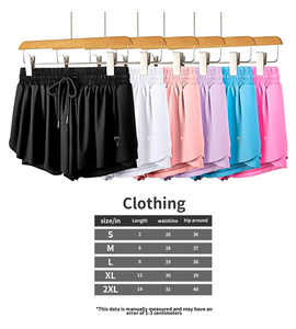 <span class=keywords><strong>Pantaloncini</strong></span> Sportivi 2 in 1 in Spandex per Donna, Gonna Corta da Yoga e Palestra, Shorts da Corsa e Ciclismo - Product Image 6