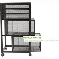 Jh-mech-organizador de carro artesanal con ruedas, fácil de limpiar, cajón, armario, almacenamiento de archivos, carro para suministros de oficina