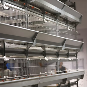 Utilisation à long terme Cage à volaille de type H Cages économiques pour animaux pour la ponte et la ponte des œufs Poulailler utilisé - Product Image 1