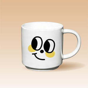 Mug en céramique de style nordique, grande capacité, avec poignée, motif de dessin animé, tasse à café de bureau, ensemble de cadeaux d'affaires - Product Image 2