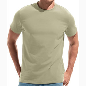 Camisetas de verano con estilo transpirable para hombres Camisetas de nueva llegada de color sólido de alta calidad para hombres hechas en Pakistán - Product Image 1