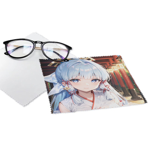 Chiffon de nettoyage premium en microfibre imprimé avec motif graphique anime personnalisé, pour lunettes et écrans portables, vente en gros - Product Image 5