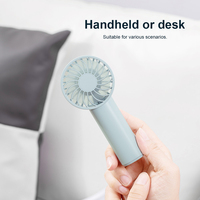 2025 Logo personnalisé manuel Mini ventilateur de poche USB Rechargeable Portable pour une utilisation en extérieur dans la voiture domestique Hôtel & RV