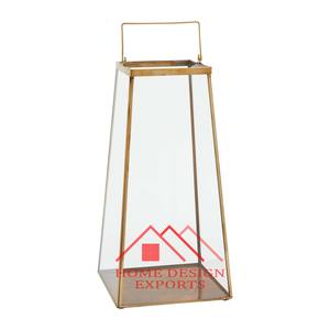 Unique Candle Lantern Jar for Wedding Decor 2025 Latest Design Iron & <b>Glass</b> Hanging Candle Votive Lantern - Product Image 4