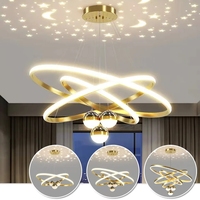 Contemporain Hôtel Chambre Salon Intérieur Lumière Décoration Surface Monté Rond Moderne Led projection Plafonnier