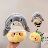Nouveau produit Bad Friends jouets en peluche renard abeille tortue requin jouets en peluche transformer beau cadeau jouets en peluche animaux pour enfants