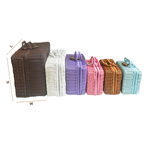 ภาชนะใส่อาหารทำจากหวายทรงสี่เหลี่ยมผืนผ้า - Product Image 2