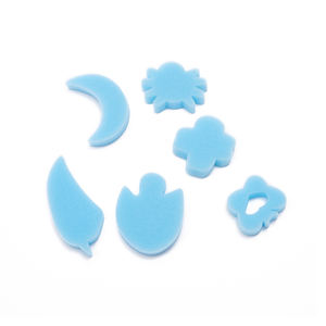 Esponja de patrón surtido para pintar, esponja de aprendizaje temprano y estropajos para niños pequeños, decoración del hogar, 24 unidades - Product Image 5