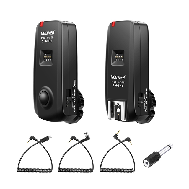 Neewer FC-16 Multi-Channel 2.4GHz 3 in 1 Wireless Flash/Flash Trigger with Remote Shutter for D7100 D7000 D5100 D5000