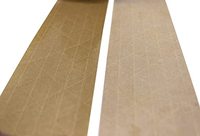 Colle adhésive personnalisée, papier d'emballage artisanal, fournisseur gommé, Logo écologique, colle humide, ruban Kraft
