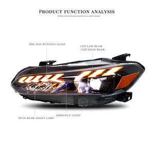 Hcmotionz lắp ráp phụ kiện phía trước đèn 2022 2023 bắt đầu lên hoạt hình đèn pha cho 11th Gen Honda Civic - Product Image 6