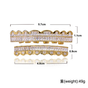 Neu eingetroffen: Hip-Hop-Zahnschmuck mit Zirkonia-Besatz für Herren – vollständig mit Bling verziert - Product Image 6