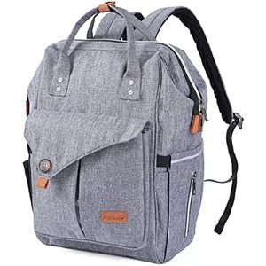 Muestra gratis mochila impermeable para pañales de momia bolsa de cama plegable multiusos con puerto USB bolsa de pañales a granel - Product Image 5