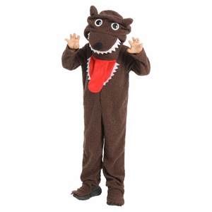 Costume de loup brun Jiedi pour enfants, déguisement d'Halloween, tenue de jeu de rôle animal, costume de scène scolaire - Product Image 2