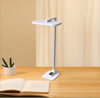 Lámpara de Mesa LED con Control Táctil Regulable en Intensidad, para Estudio, Altura Ajustable, Sensor de Movimiento, para Oficina/Estudio