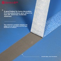 Rouleau de papier crépon Ginnva pour la couverture des murs intérieurs/extérieurs, adhésif sensible à la pression d'un seul côté, moyen, 20 mm