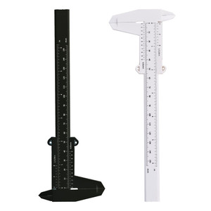 Calibrador Vernier Digital de plástico negro con logotipo gratuito, regla de calibre deslizante de 150mm para Microblading Tattoo PMU Academy - Product Image 4