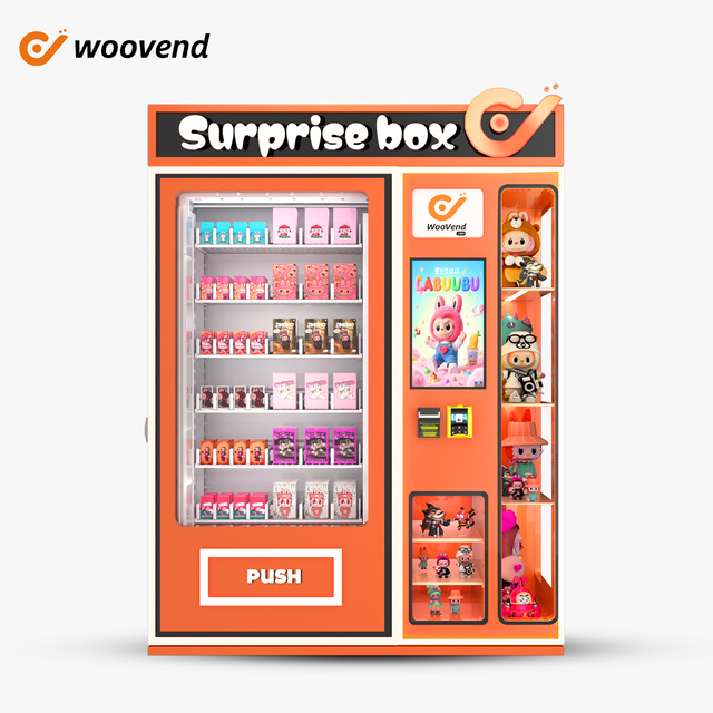 Wholesale Metro Blind Box Vending Machine SDK Customized With Credit Card&Cash Pay POP Mart Trading Card Labubu Vending Machine