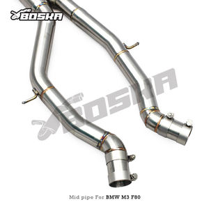 Tubo di <span class=keywords><strong>Scarico</strong></span> Centrale OEM da 2.5/2.75 Pollici con Tubo a Z a Lunghezza Uguale per BMW M3/M4 F80/F82/F83 S55 3.0T 2015-2017 in Acciaio Inox SS304 - Product Image 6