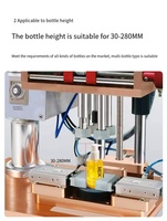 Machine de capsulage semi-automatique de bureau pour bouteilles, machine industrielle de vissage de couvercles de bocaux pour contenants cosmétiques et alimentaires