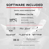 Interfaz de Audio USB-C M-AUDIO AIR 192x14 para Grabación en Estudio, 8 Entradas/Salidas MIDI, Software MPC para Ableton Live Lite, Hecho en China