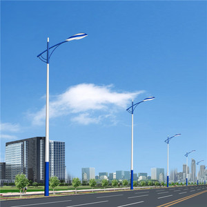 Mât de production galvanisé de 10m, 11m, 12m pour éclairage public LED haute performance au Kenya, poteau de lampadaire galvanisé à chaud - Product Image 3