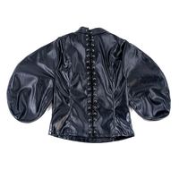 Sexy Straitjacket Corps Poignet Bondage Harnais BDSM Gear Fetish PU Cuir Noir Détroit Veste pour Femmes Adultes