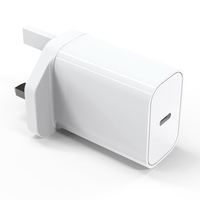 Cantell Nouveau design pour divers chargeur mural britannique 25W 15W 10W 5W Type C PD UK adaptateur secteur charge rapide chargeur USB C