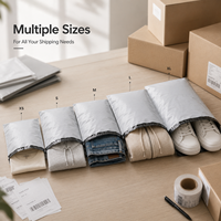 Sacs d'expédition Shopify personnalisés avec logo imprimé, enveloppes polyéthylène étanches à fermeture autocollante pour vêtements et petites entreprises