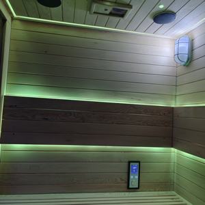 Sauna Combinata Lusso Swankia Hotel Spa Club Personalizzata Grande Dimensione in Legno per 6-8 Persone 2 Zone Umido e Secco - Product Image 6