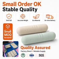 Haltères de Pilates unisexes en silicone antidérapants avec logo et taille personnalisables, noyau en fer, 1KG-2.5KG, durables pour la maison, vente en gros OEM