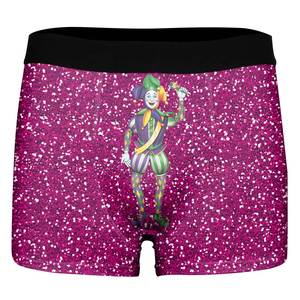 Newest Shiny Green Purple Underwear Mardi Gras Print Mens Briefs <strong>Shorts</strong> - Product Image 5