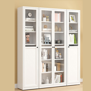 Porta in vetro acciaio libreria armadietto di stoccaggio <span class=keywords><strong>terra</strong></span> prevenzione polvere ripiano di esposizione adatto per la camera <span class=keywords><strong>da</strong></span> letto dei bambini a casa - Product Image 4