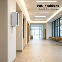 Haut-parleur colonne mural PA 20W 30W 40W 60W pour hôtels, centres commerciaux et systèmes audio professionnels