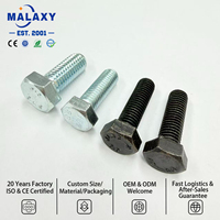 Baut Kombinasi Kepala Heksagonal Luar 304 Baja Tahan Karat Set Mur Sekrup Finishing Polos M6M8M10 Metrik QD Merek Ulir Standar