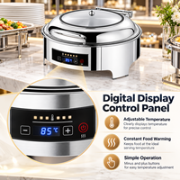 Chauffe-Plats Électrique Intelligent en Acier Inoxydable de Haute Qualité pour Buffet, Ensemble de Plats Chauds, Contrôle Numérique Intelligent, Vente en Gros Usine