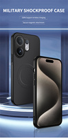 Étui de téléphone antichoc en PC+TPU avec texture en fibre de carbone pour Infinix Hot 60 Pro, étui magnétique pour Tecno Spark 40 Pro