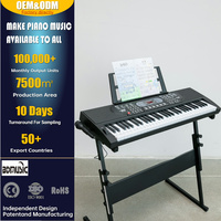 Clavier électronique 61 touches, orgue électrique 669, portable pour étudiants, piles AA, molette de réglage de la tonalité, micro, haut-parleur intégré