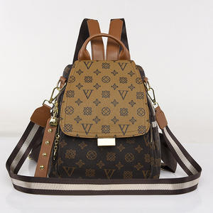 Venta al por Mayor Directa de Fábrica, Bolsa de Gran Capacidad para Mujer, Bolsa de Cuero Estampada para Mujer, Bolsos de Moda para Mujer, Mochila - Product Image 1