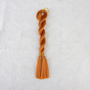 Pelucas de Fibra de <span class=keywords><strong>Mohair</strong></span> Resistentes al Calor de Color Blanco Leche de 60 cm de Fábrica China <span class=keywords><strong>para</strong></span> <span class=keywords><strong>Muñecas</strong></span> BJD, Circunferencia de Cabeza de Muñeca, Peluca de Ondas de Agua, Cabello de Muñeca de 40 g - Product Image 5