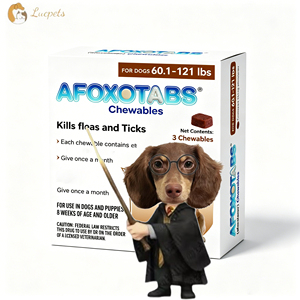 Un complesso orale fornisce una protezione contro <span class=keywords><strong>pulci</strong></span> e zecche per un mese per cani. - Product Image 3