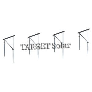 โครงเหล็กชุบสังกะสีแบบจุ่มร้อนติดตั้งบนพื้นระบบแร็คพลังงานแสงอาทิตย์ - Product Image 4