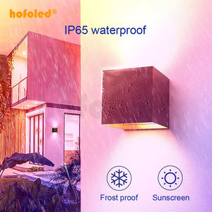 Moderno in alluminio Smart RGB dimmerabile <span class=keywords><strong>colore</strong></span> che cambia WiFi esterno <span class=keywords><strong>casa</strong></span> esterna su e giù per la parete di luce LED con controllo App - Product Image 3