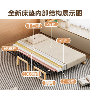 Nouveau Canapé-<span class=keywords><strong>Lit</strong></span> Pliant Multifonctionnel Compact 2026 – <span class=keywords><strong>Lit</strong></span> <span class=keywords><strong>Double</strong></span> Rétractable <span class=keywords><strong>Double</strong></span> Usage pour Bureau - Product Image 3