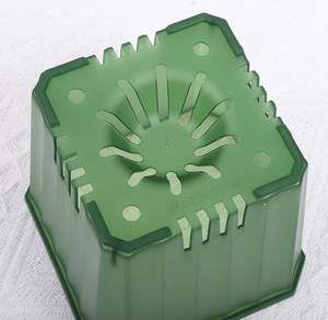 Decorazione da giardino vaso di fiori in plastica per Bonsai di plastica piccolo quadrato resistente da 5cm /1.97 pollici - Product Image 4