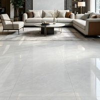 Carreaux de porcelaine blanche modernes antidérapants et antibactériens, certifiés CE, finition brillante effet marbre, pour salle de bain, 600x1200mm