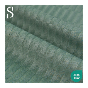 Bán buôn 100% polyester ghi ra nhung đàn piano bàn phím mô hình Jacquard vải 20 + Đồng bằng màu sắc lựa chọn cho quần áo - Product Image 1