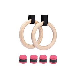 Anillos de Gimnasia de Madera VIGFIT, 2 Piezas, con 4 <span class=keywords><strong>Cintas</strong></span> Antideslizantes <span class=keywords><strong>para</strong></span> las Manos, Anillos de Entrenamiento de Ejercicio, Negros, 28/32 mm, <span class=keywords><strong>para</strong></span> Entrenamiento de Fuerza en Casa/Gimnasio - Product Image 6