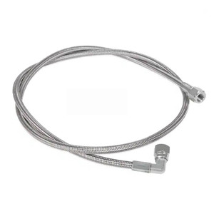 Groothandel 4an <span class=keywords><strong>Turbo</strong></span> Olietoevoerlijn Roestvrij Staal Gevlochten An4 90 Graden Rechte Slang Einddruk Afstandsbediening Turbocompressor Olie Afvoer - Product Image 3