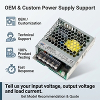 Alimentation à découpage AC-DC encastrée 35W 5V 12V 15V 24V 36V 48V à sortie unique sans ventilateur pour contrôle industriel et automatisation LED